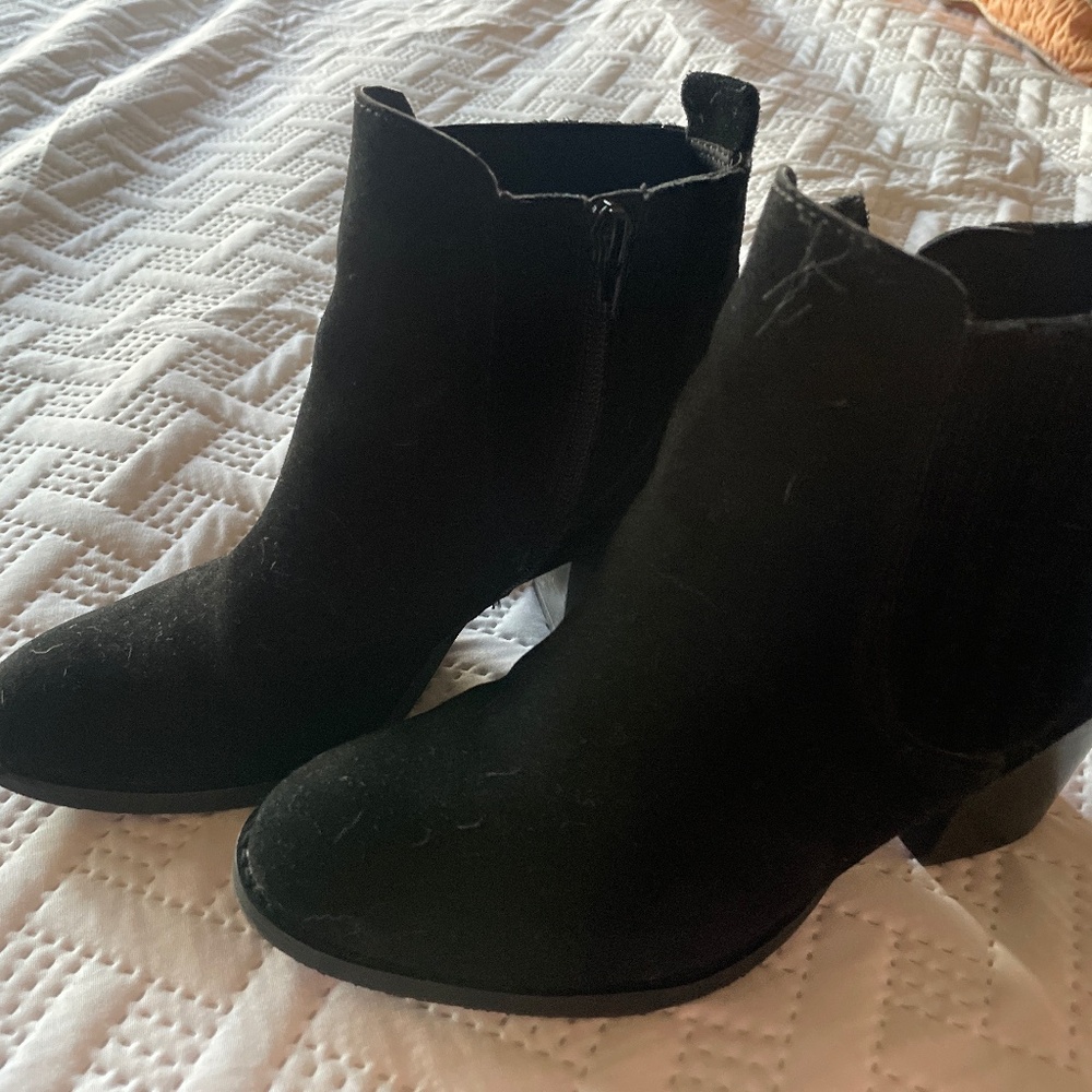 Black Boots- Leather Upper